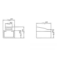Stvhtte til RJ45-stik, 10 stk., transparent - Delock