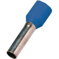 Isoleret terminalrr bl, 2,5mm2, L=12mm