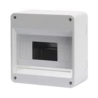 Gruppetavle 6 modul, gr, uden lge, IP40 - Gewiss