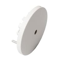 Lampeudtag 80mm med jord, hvid - 9-652-1