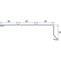 Win sternkapsel Uni., 30 x 36 x 36 x 36 x 1 meter, svkket begge ender
