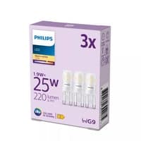 Philips G9 LED-pre, 2700K, 220lm, 1,9W - 3 pak