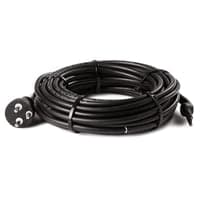 Frostsikringskabel, 55W, sort, m. stikprop, 230V