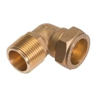 Conex vinkel, 18 mm x 1/2" komp.vl, godkendt til pex og kobber