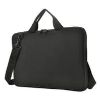 Neopren laptop sleeve, 13-14 tommer, hndtag, skulderrem, sort - DELTACO