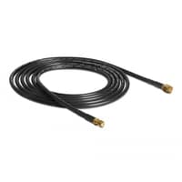 Antennekabel SMA stik > SMA jack CFD/RF200, 2 meter, lavt tab, sort