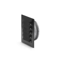 Fresh murrist med studs 100 mm, 145x145 mm, sort