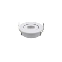 1W LED indbygningsspot, dmpbar, erstatter 15W, 12V/24V, 4,2 cm hul, 5,2 cm ml, 2,2 cm hj, 95lm, RA82