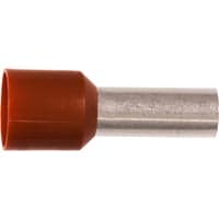 Isoleret ABIKO terminalrr KA10-12ETT, 10mm, L12, brun - 100 stk