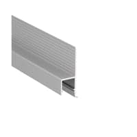 1 meter aluprofil til indspartling, OMNI10 AC2, aluminium (anodiseret), til LED-strips