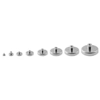 Ferrit pottemagnet, 32 x 7 mm, M4 gevindbsning - Diesella