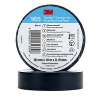 Isoleringstape, sort, 15 mm x 10 meter - 3M Temflex Vinyltape