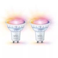 WiZ GU10 LED-pre, 345lm, Color, 4,7W, WiFi/Matter - 2 pak