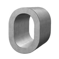 Wireklemme oval alu., 2,5x9,0mm