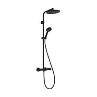 Hansgrohe Activera S Showerpipe 240, 1jet, EcoSmart, Mat sort
