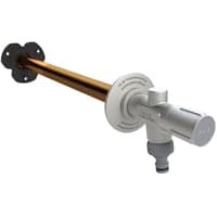 Kemper Frosti Plus frostsikker udendrsventil, 1/2", rdgods