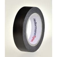 Tape pvc sort, 15 mm x 10 meter