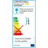 Garonne spejllampe, krom - Loevschall