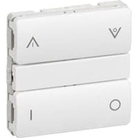IHC Wireless, FUGA batteritryk med 4 tryk (2 tangenter), 1 modul, hvid - Lauritz Knudsen