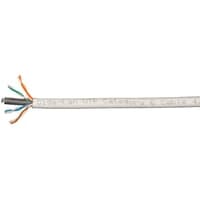 Cat 6 U/UTP netvrkskabel halogenfri, GIGA-LAN, hvid yderkappe, 500 meter (p kabeltromle) - Lan-Com