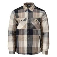 Flannel skjorte, mrk sand ternet, S