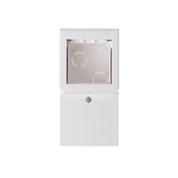 Legrand Mosaic panelunderlag 2M hvid, uden indhold.