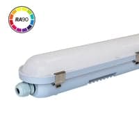 Armatur, 150 cm, 60W, 5000K, 7800 lumen, gennemfortrdet, IP65, RA90