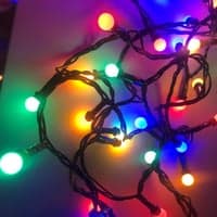 Dekorativ snebr lyskde, 100 farvede LED, IP44 - Veli Line