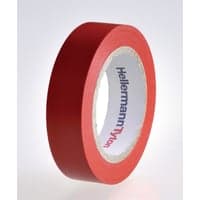Hela Vinyltape, PVC isolerbnd, 15 mm x 10 meter, rd