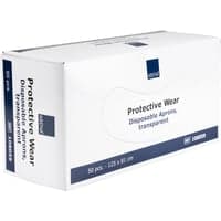 Abena engangsforklde, 25 micron, transparent LDPE, dispenserboks, usteril, 125x81cm