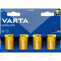 LONGLIFE batteri, C, 1,5V, alkaline, 4-pak - VARTA