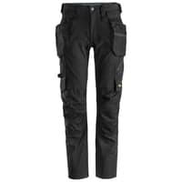 Snickers LiteWork stretch bukser 6208 m. aftagelige hylsterlommer sort str. 50