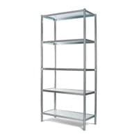 Raaco vrkstedsreol S450/31, 5 hylder og 8 stolper