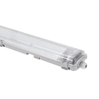 Limea T8 LED armatur, vandtt IP65, til 2x 120 cm LED rr, uden rr