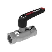 BROEN BALLOFIX kuglehane 2" DN50 med hndtag. Muffe-muffe. Rustfrit stl
