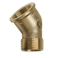 PURAFIT vinkel, 1/2" muffe/nippel, 45, siliciumbronze, blyfri