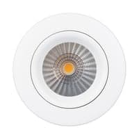 Sabina 230V LED downlight, 8W, 3000K, Ra90, 540 lumen, IP54, mat hvid, rund