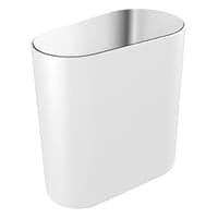 Pressalit Style toiletspand, vghngt, krom/hvid, 5,1 l