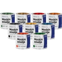 Maskinemalje 10218, 0,75l, RAL9005, sort