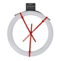 Sgefjeder nylon, 5 meter, 4 mm, fast hoved - Nelco