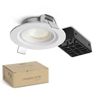 Nordtronic UltraSlim DOB indbygningsspot, komplet inkl. driver og lyskilde, 3,7W, 3000K, 370lm, hvid (mat)