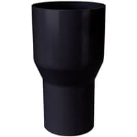 Plastmo overgang, 110x75 mm, sort