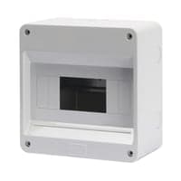 Gruppetavle, 8 modul, gr, uden lge, IP40 - Gewiss