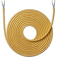 Stofledning, 4 meter, Shiny Guld