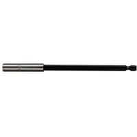 Tecos bitsholder, rustfri, med lsering og magnet, 1/4" x 150 mm