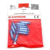 Isoleret samlemuffe A2527SK, 1,5-2,5mm, bl - I poser 10 stk.