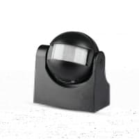 V-Tac bevgelsessensor - sort, LED-venlig, udendrs PIR infrard bevgelsessensor med IP44, 230V input