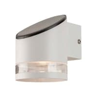 1W Solara vglampe med solcelle, 3000K, hvid, IP54, 70lm, batteri og solpanel