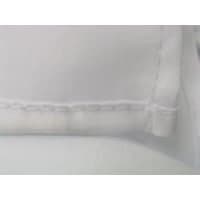 Unicolor badeforhng, anti-kalk, 180 x 210 cm, hvid