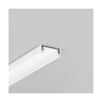 Aluprofil SURFACE14 EE7F/TY, hvid lakeret, 2 meter, 14 mm hulstrrelse - LED skinne til pbygning